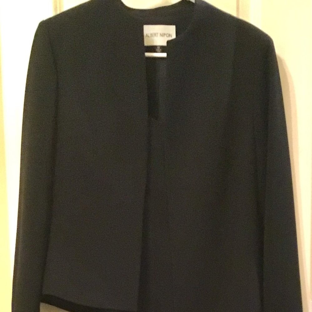 Albert Nipon  NWT black cocktail dress w blazer